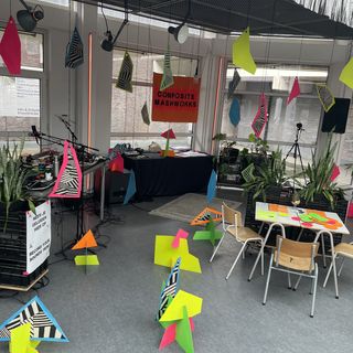 The Temporary Art Habitat set up in Trix.